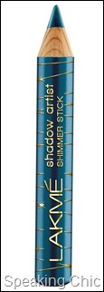 Lakme Shadow Artist Shimmer Stick in GREEN BLUE- Lakme Fantasy Collection