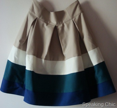 Zara colourblocked skirt
